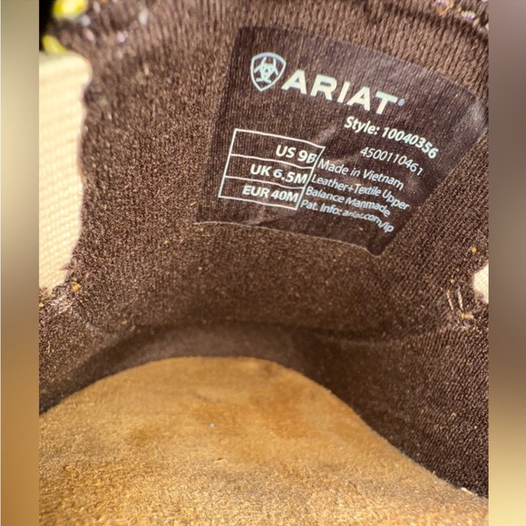 SOLDNWT Ariat sun flowers cruiser leather and textile upper size 9 - Picture 6 of 9